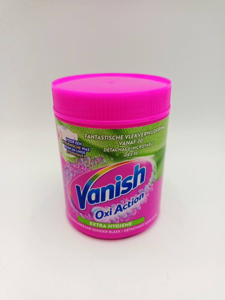 Vanish folttisztító por 470 g Oxi Action Pink Extra Hygiene – front