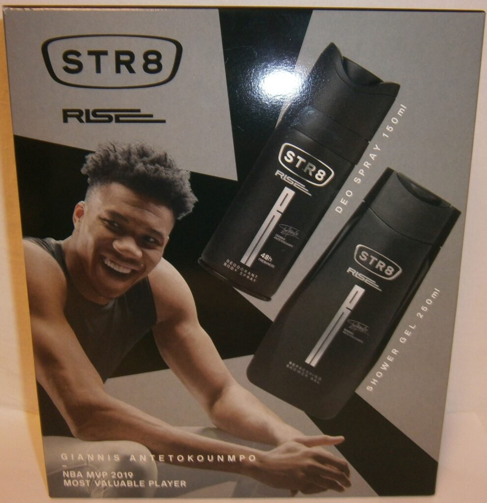 STR8 ajándékcsomag Rise tusfürdő 250 ml+deo 150 ml – front