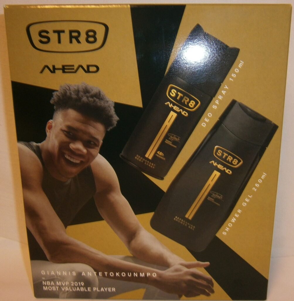 STR8 ajándékcsomag Ahead tusfürdő 250 ml+deo150 ml – front