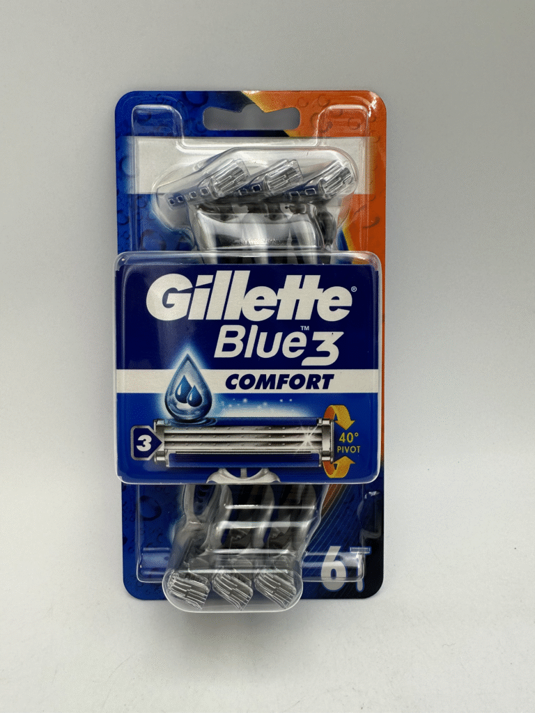 Gillette eldobható borotva 6 db Blue 3 Comfort – front