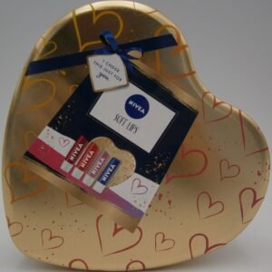 Nivea fémdoboz Soft Lips ajakápoló 4x4,8 g /Original, Strawberry, Cherry, Pearl/ – front