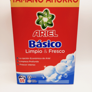 Ariel mosópor dobozos 55 mosás 3,575 kg Basico – front