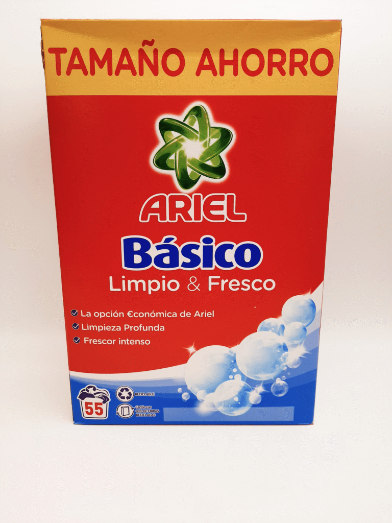 Ariel mosópor dobozos 55 mosás 3,575 kg Basico – front