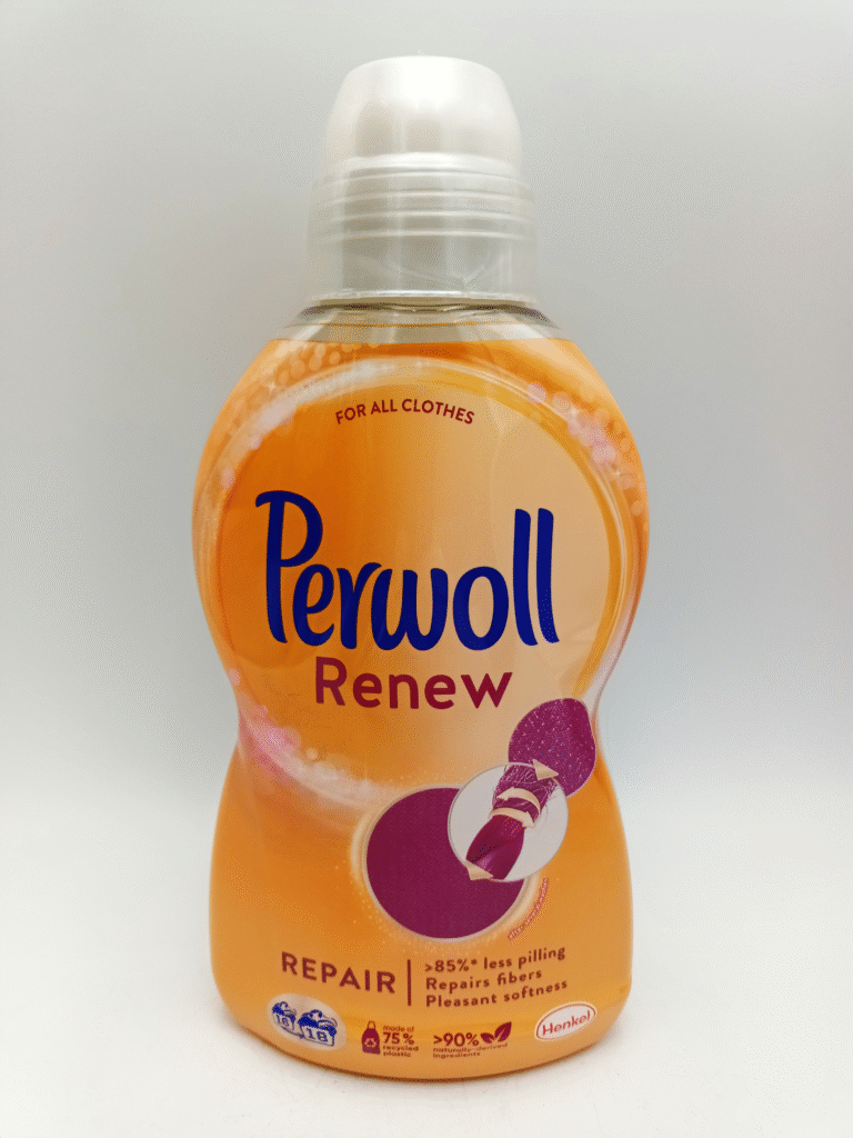 Perwoll folyékony mosószer 18 mosás 990 ml Renew Repair – front
