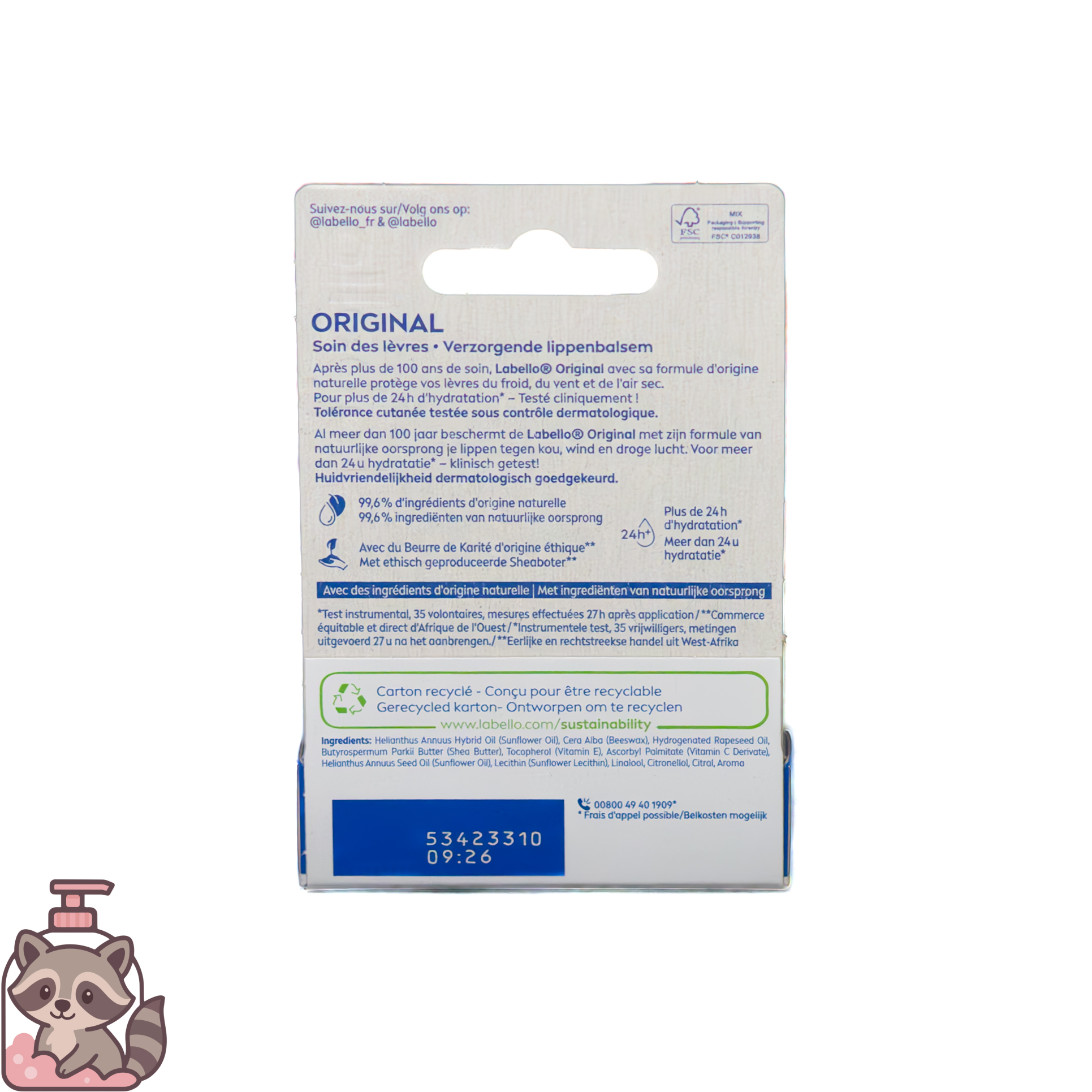 Labello ajakápoló 4,8 g Original Care - Image 2